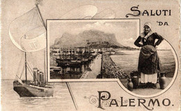 SALUTI DA PALERMO - ED.M.T - VG 1917 FP - C7212 - Palermo