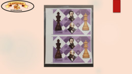 O) 2019 CUBA, CARIBBEAN, IMPERFORATED, CHESS,  WILHELM STEINITZ FIRST WORLD CHAMPION IN 1886, DIED IN A MENTAL ASYLUM, M - Imperforates, Proofs & Errors