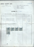 FATTURA COMMERCIALE - 1948 - LANIFICIO GIUSEPPE GATTI - ROMA (STAMP185) - Italia