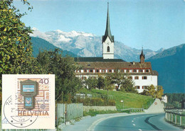 Cazis - Frauenkloster St.Peter Und Paul Mit Ringelspitze         Ca. 1970 - Cazis