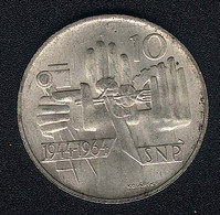 Tschechoslowakei, 10 Korun 1964, Slowakischer Aufstand, Silber, UNC - Czechoslovakia