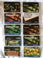 DOMINICAN REPUBLIC  : 10 OTHER DIFFERENT REMOTE CARDS AS PICTURED ( Lot 2 ) USED - Dominicana