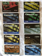 DOMINICAN REPUBLIC  : 10 OTHER DIFFERENT REMOTE CARDS AS PICTURED ( Lot 7 ) USED - Dominicana