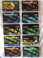 DOMINICAN REPUBLIC  : 10 OTHER DIFFERENT REMOTE CARDS AS PICTURED ( Lot 10 ) USED - Dominicaine