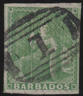 Barbados  .    SG   .  2   (2 Scans)  .   No Wmk  .  1852-1855    .     O     .    Cancelled - Barbados (...-1966)