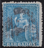 Barbados     .    SG   .    23    .   No Wmk  .  1861     .     O     .    Cancelled - Barbados (...-1966)