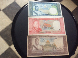 LOT 3 Billets LAOS *200 *500 *1000 - Laos