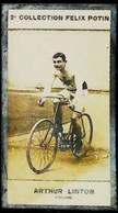 ► Arthur Vincent LINTON Né à Seavington St Michael - Champion Cycliste Anglais RARE  Collection Photo Felix POTIN 1908 - Félix Potin