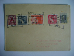 AUSTRIA - CARD 5 STAMPS STAMP "WIPA 1933 KONGRESSAHAUS IN 6/30/1933 IN WIEN" IN THE STATE - Altri & Non Classificati