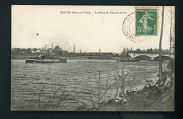 CPA : 95 - MOURS - LE PONT DU CHEMIN DE FER - Mours