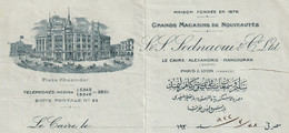 Egypt - 1932 - Rare - Vintage Document "Invoice" - ( S.&S. Sednaoui & Co. - Grands Magasins ) - Cartas & Documentos