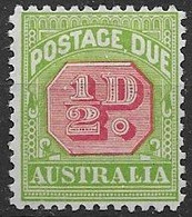 Australia Mh * 1934 Perf 11 22 Euros Wtm CA - Postage Due