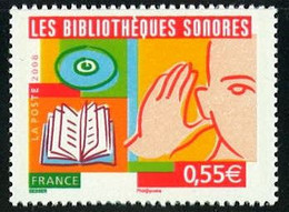 N° 4160 Bibliothèques Sonores Faciale 0,55 € - Ongebruikt