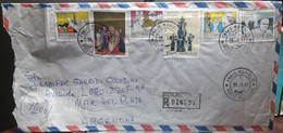 VATICAN, Enveloppe Pour Avion Circulant Vers L'Argentine Timbre : Jean Paul II Voyageur - Airmail