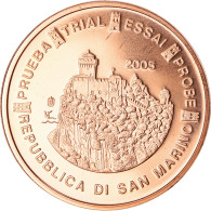 Saint Marin , 5 Euro Cent, Essai-Trial, 2005, FDC, Bimétallique - Privatentwürfe