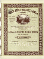 Titre De 1905 - Compagnie Minière Et Industrielle De Mansilla - Espagne - - Miniere