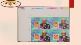 O) 2020 CUBA. CARIBBEAN, IMPERFORATED, CHESS,  MIGUEL NAJDORF, ARGENTINEAN CHESS PLAYER OF POLISH ORIGIN, TITLE OF INTER - Imperforates, Proofs & Errors