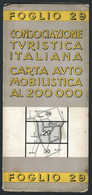 CARTA AUTOMOBILISTICA  - ANNI 30 - FOGLIO 29 - SARDEGNA - PIRELLI OLIO FIAT MAGNETI MARELLI MABO (STAMP194) - Cartes Routières