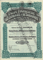 Titre De 1928 - Union Financière D'Electricité Et De Transports - - Elettricità & Gas