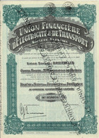 Titre De 1928 - Union Financière D'Electricité Et De Transports - - Electricité & Gaz
