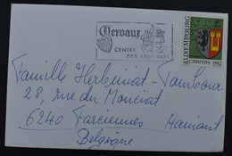 Luxembourg - Enveloppe Avec Superbe Flamme Clervaux, Circulé 1982 - Franking Machines (EMA)