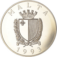 Monnaie, Malte, Lira, 2 Ecu, 1993, FDC, Cupro-nickel, KM:103 - Malta