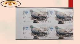 O) 2020 CUBA. CARIBBEAN, IMPERFORATED, TURQUESTAN PIGEON, COLUMBA EVERSMANNI, VULNERABLE IN STATE OF CONSERVATION, VU, M - Imperforates, Proofs & Errors