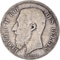 Monnaie, Belgique, Leopold II, 50 Centimes, 1898, Bruxelles, TB, Argent, KM:26 - 50 Cent