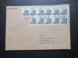 Berlin (West) 1971 Michel Nr.390 (11 Marken!!) MeF Mit SSt. / Ersttagsstempel Fernbrief Nach FFM - Briefe U. Dokumente