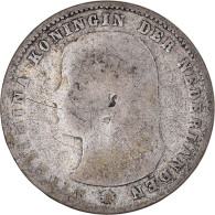 Monnaie, Pays-Bas, Wilhelmina I, 25 Cents, 1894, Utrecht, TB, Argent, KM:115 - 25 Centavos