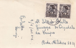 1941 Posta Militare/N 46 (10.06) Su Cartolina Illustrata Lubiana Affrancata R. Commissariato Lubiana Coppia D 0,25 - Non Classificati
