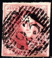 840.BELGIUM,1849 40 C. # 5 NICE SHADE - 1849-1850 Medallones (3/5)