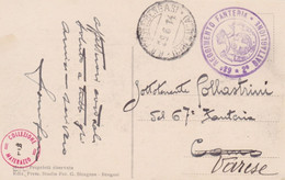 1914 68 REGGIMENTO FANTERIA/2 Battaglione Tondo Su Cartolina (Bengasi Porta Dei Sabbri) Viaggiata Posta Militare/(Bengas - Zonder Classificatie