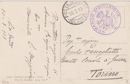 1913 COMANDO 2^ DIVISIONE Tondo Su Cartolina (Arrivo Di Una Carovana A Bengasi) Viaggiata Posta Militare/(Bengasi) C.2 ( - Zonder Classificatie