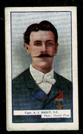 Ref 1544 - Victoria Cross Hero Captain A.J. Shout V.C. - Cigarette Card - Military - Andere & Zonder Classificatie
