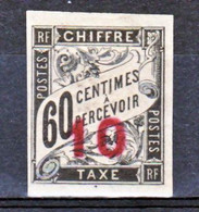 Indochine  3a Neuf Avec Trace De Charnière* TB MH Con Charnela Cote 250 émis Sans Gomme - Postage Due