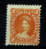 Ref 1545 - 1863 New Brunswick Canada Mint 2c SG 10/11/12 - Nuevos