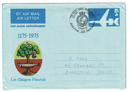 Ref 1545 - 1975 British Forces Postal Services Air Letter - Royal Navy Assoc. Siver Jubilee Slogan - Covers & Documents