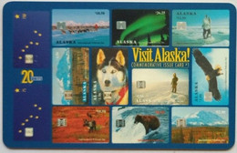 A;aska International Telecom 20 Units VISIT ALASKA - [2] Tarjetas Con Chip