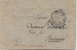 1912 INTENDENZA GENERALE/TRIPOLITANIA C.2 Con Bandelletta (17.12) Su Busta Non Affrancata E Non Tassata - Zonder Classificatie
