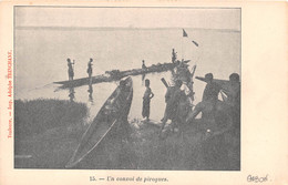 GABON  Un Convoi De Pirogues   (scan Recto-verso) Ref 0941 - Gabón