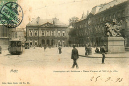 Metz * Paradeplatz Mit Rathaus * Tramway * éditeur Nels Metz Série 104 N°26 * 1903 - Metz