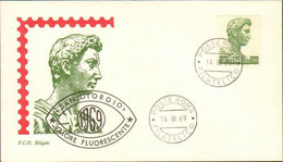 1969-L.500 San Giorgio Di Donatello Su Fdc Siligato Annullo Roma Filatelico - Non Classificati