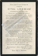 Vital Losseau :  Thuillies  1825 - 1902   (see Scans)   Bourgmestre  Thuillies - Devotion Images