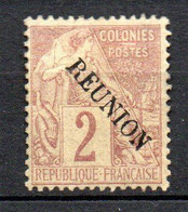 Col29 Colonies Réunion N° 18 Neuf X MH  Cote 8,00€ - Nuevos