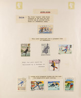 WINTER SPORTS 1930's - 1990's World Mint & Used Collection (mostly Used) On Album & Stock Book Pages In A Spring Back Bi - Unclassified