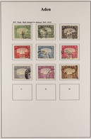 1937-1951 DEFINITIVES On Album Pages With 1937 Dhows Set To 1R, 1939-48 Set Complete And 1951 New Currency Set Complete, - Aden (1854-1963)