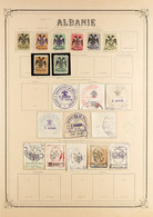 1913-38 MINT & USED COLLECTION On Album Pages, From The 1913 Eagle Handstamped 2pa (2) Used, 5pa (2, One Mint), 10pa (2, - Albania