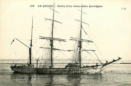 Le Havre * Sortie D'un Trois Mâts Norvégien * Bateau Goëlette Norge Norway Norvège - Non Classificati