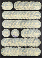 INTER-POSTAL SEALS Chiefly Unused Accumulation Of 1884 Type IX Seals (printed In Blue). With Alexandrie, Assiout, Chibin - Other & Unclassified
